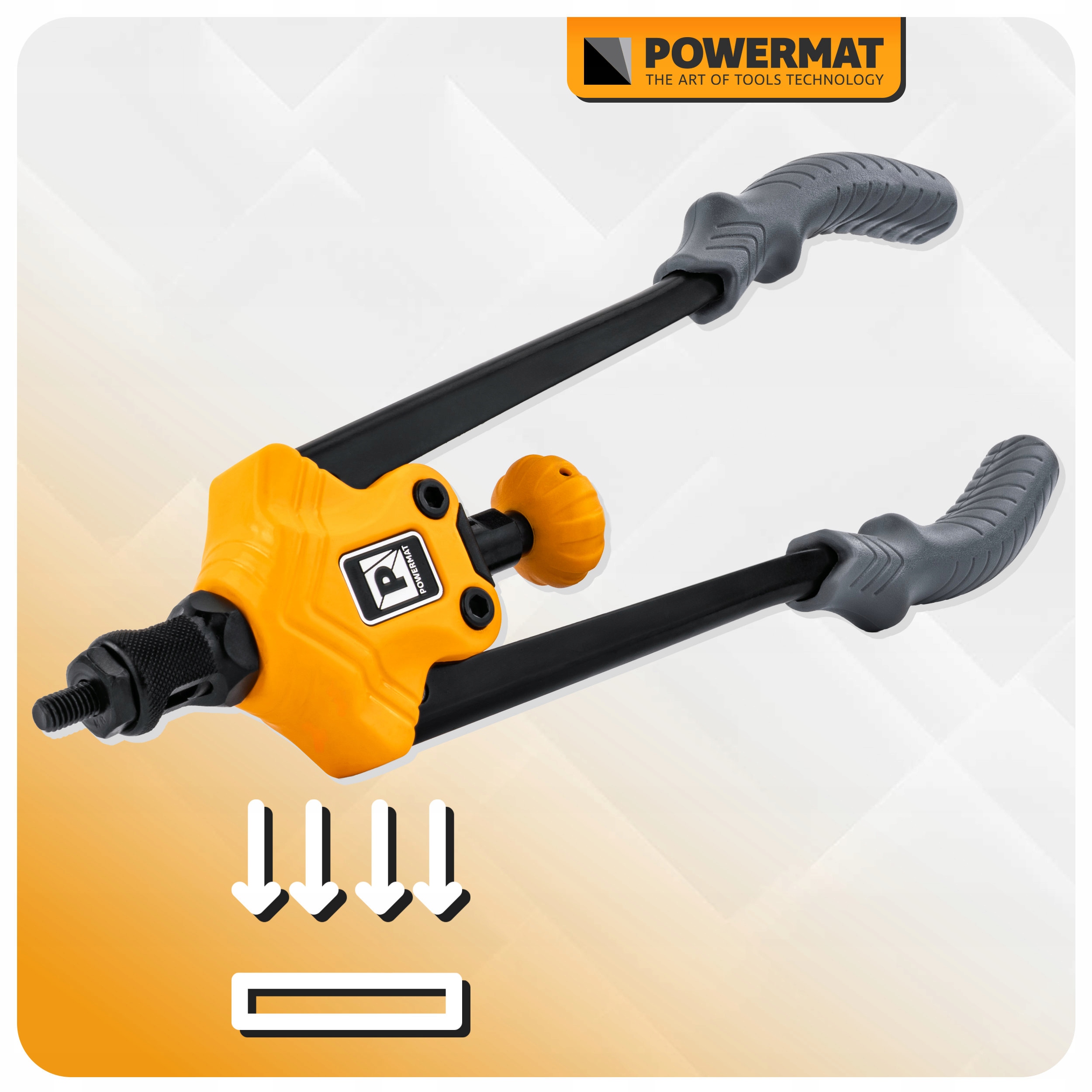 Powermat PMNIR360T žirklinis kniediklis kniedinėms veržlėms M3M12 lagaminas belsilt Powermat PM NIR 360T žirklinis kniediklis kniedinėms veržlėms M3M12 lagaminas