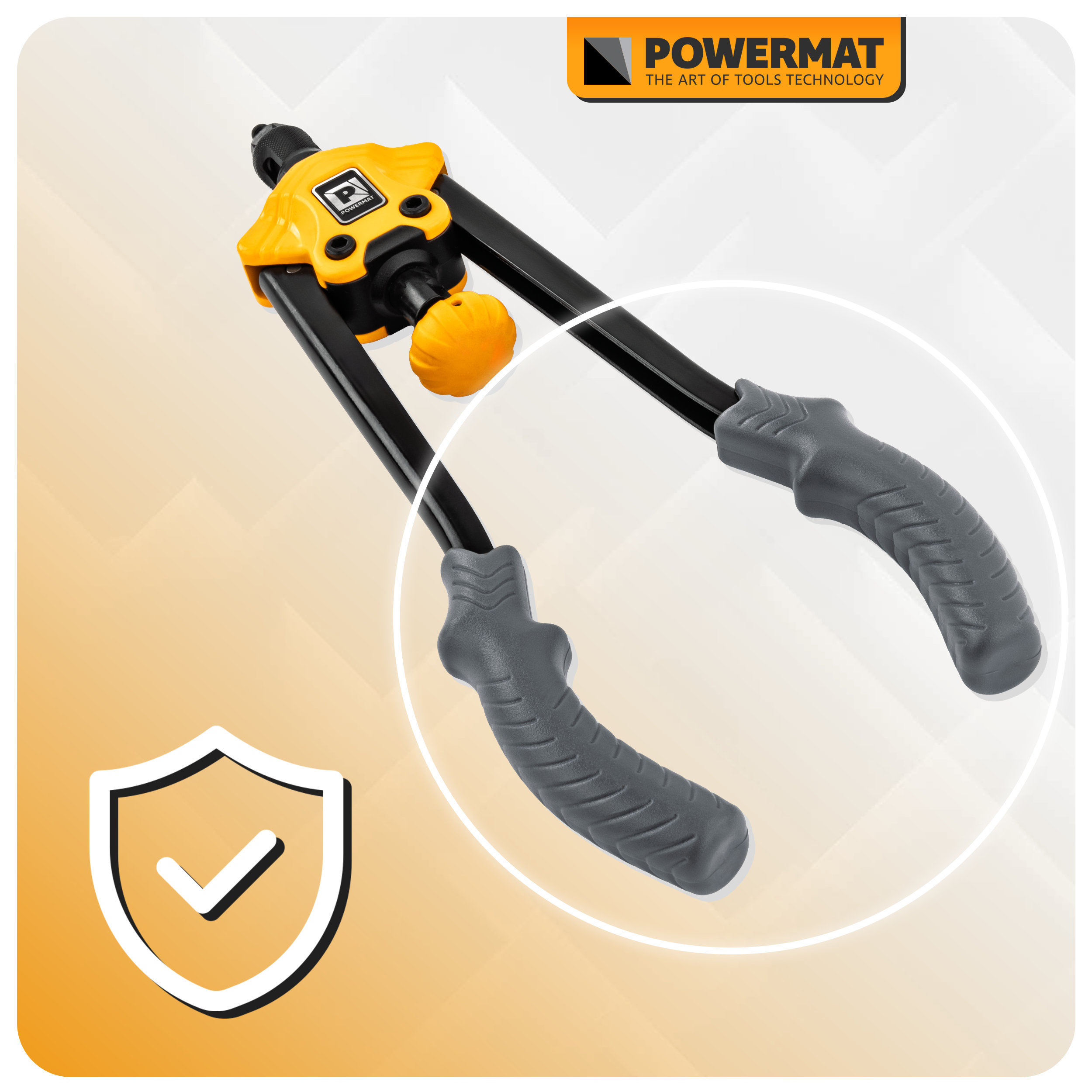 Powermat PMNIR360T žirklinis kniediklis kniedinėms veržlėms M3M12 lagaminas belsilt Powermat PM NIR 360T žirklinis kniediklis kniedinėms veržlėms M3M12 lagaminas