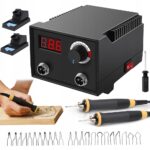 Profesionali pirografijos stotelė 100 W su 23 antgaliais iki 750 °C