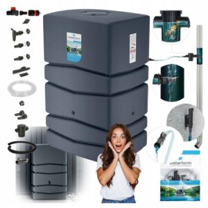 Prosperplast Aqua Tower 450 l lietaus vandens talpos rinkinys su filtru