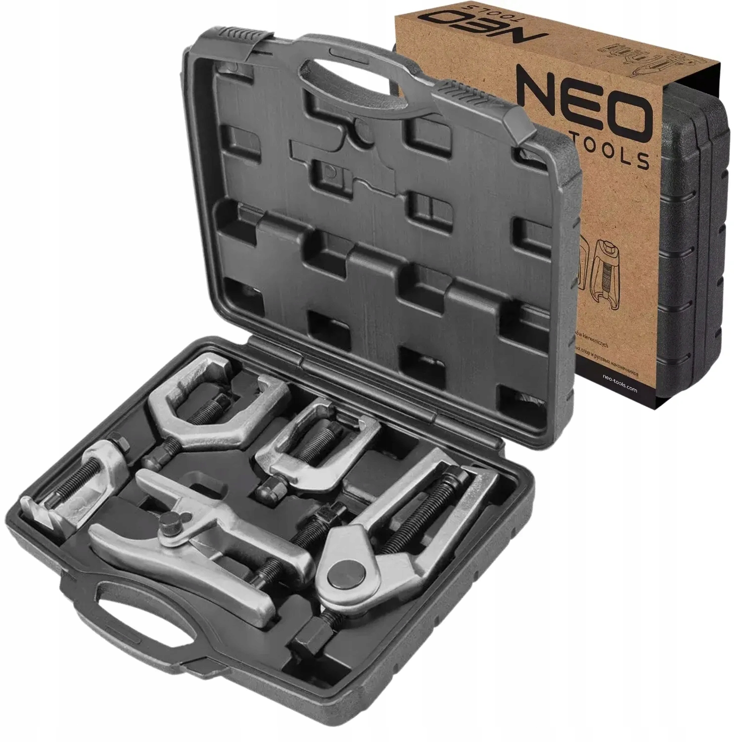 Šarnyrų ir vairo traukių nuėmiklių rinkinys 5 vnt Neo Tools 11 799