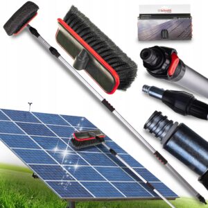 Schmith SSFW-254 teleskopinis saulės modulių plovimo šepetys su vandens jungtimi, 2–4,9 m