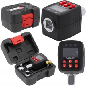 Skaitmeninis sukimo momento adapteris YATO 1/4″, 3/8″, 1/2″, 10–200 Nm