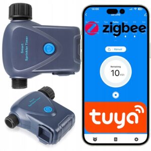 Tuya ZigBee išmanus laistymo vožtuvas su vandens apskaita ir IP66  nuotrauka 1
