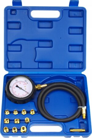 Variklio alyvos slėgio testeris CXG-1017, 0–35 bar, pilnas rinkinys