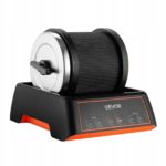 VEVOR akmenų poliravimo būgnas 09 kg 4 greičiai 35 dB
