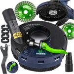 Wuber reguliuojamas dulkių nusiurbimo gaubtas 115–125 mm su adapteriu – nuotrauka 1